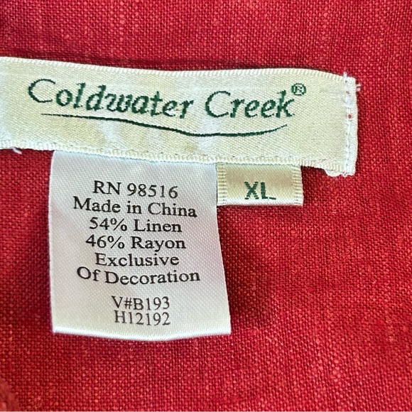 Coldwater Creek Linen Blend Jacket/Blazer - Picture 10 of 11